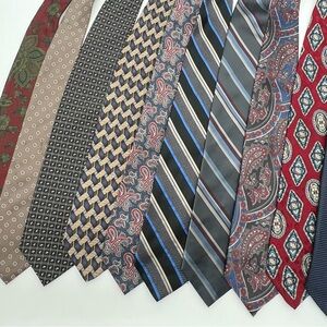 Men's Assorted Patterned‎ Ties lot of 10